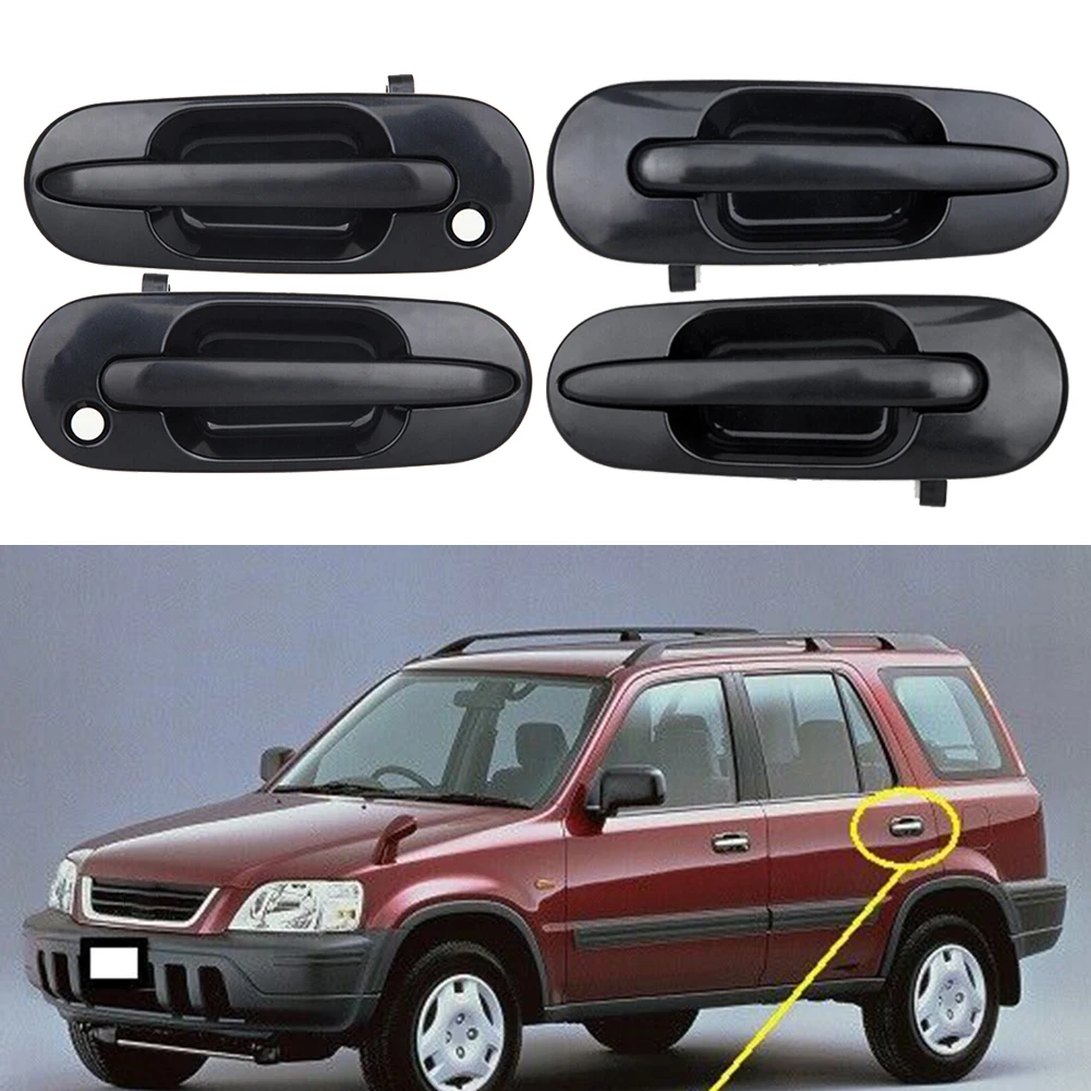 

Auto Parts Outside Door Handle Exterior Parts Front Rear Left Right Plastic Replacement Black Practical Useful