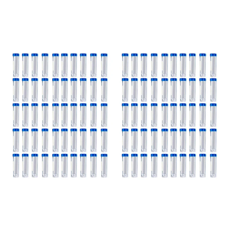 EDT-100PCS 50 ml maatcentrifugebuizen, laboratorium cryovials, blauwe schroefdop centrifugebuizen voor analyse