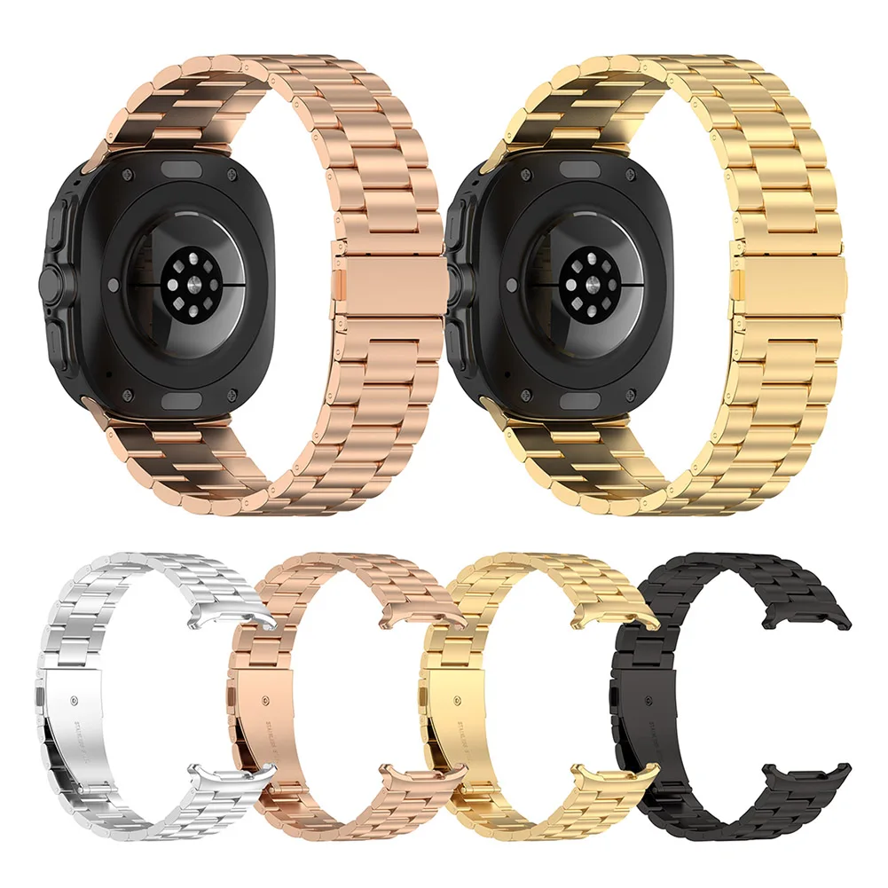 Correa de Metal de acero inoxidable, pulsera de repuesto para Samsung Galaxy Watch 7, Ultra 47mm