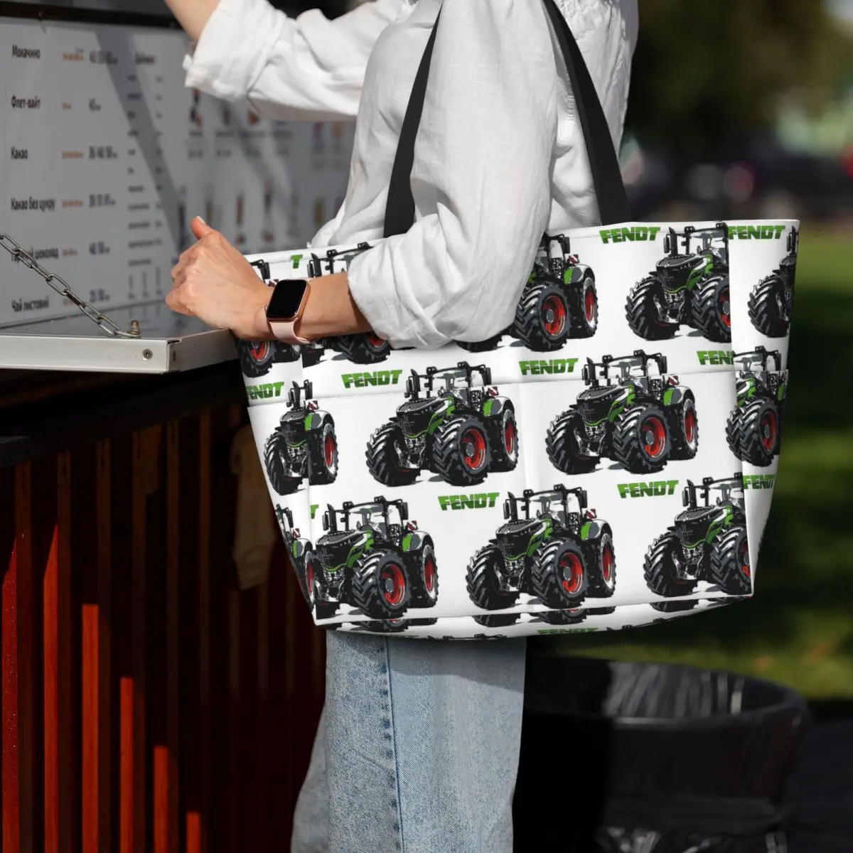 

Fendt Tractor Beach Tote Bag Sport Gym Yoga Duffle Large Tote Bag Women Travel Bag Fitness bag