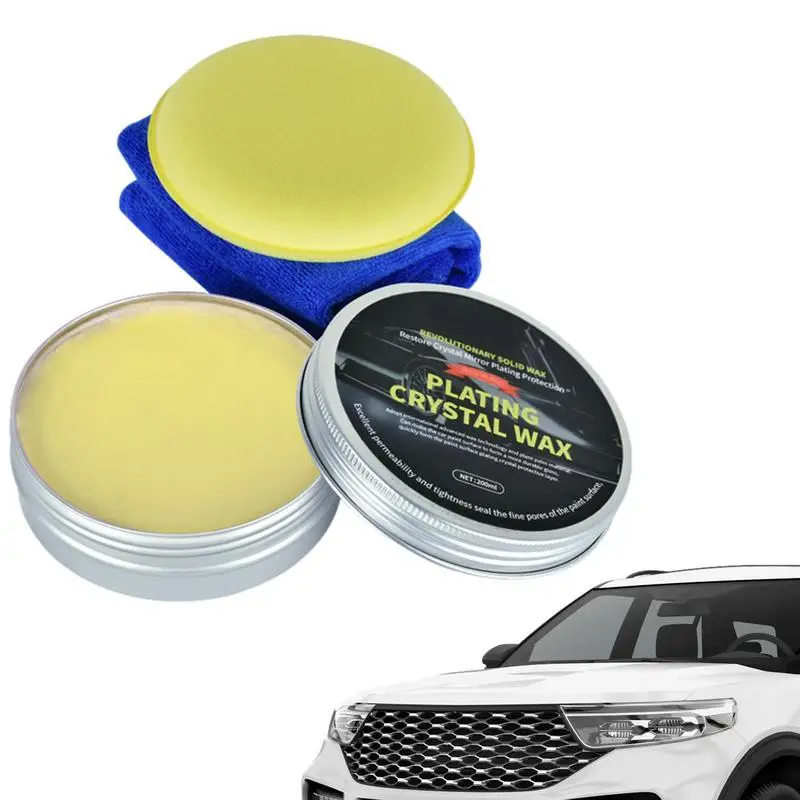 

Car Wax Paste 200ml Solid Carnauba Wax For Car Polishing Multifunctional Car Again Auto Fix Wax Car Scratches Repair Remover