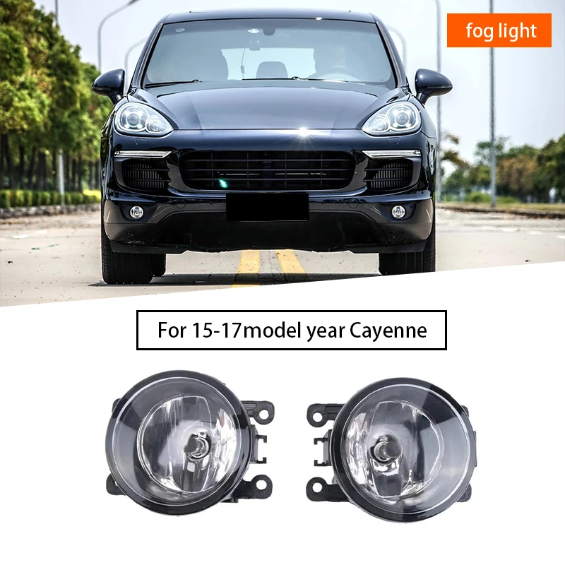 

95563116300 1 Pair Car front bumper fog light for Porsche Cayenne 958 2011-2017 Car Accessories
