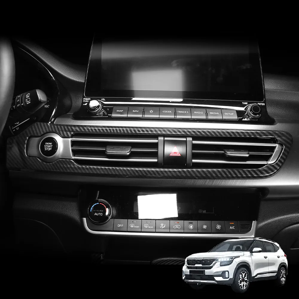 

For KIA Seltos 2021-23 ABS Central Control Air Outlet Decorative Frame