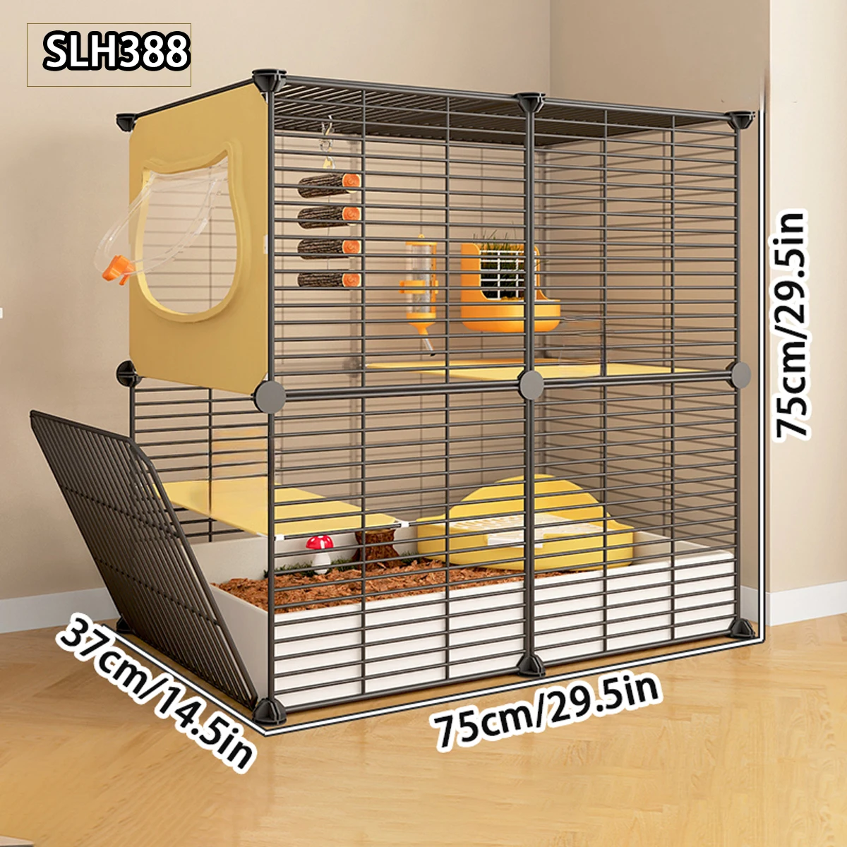 Chinchilla cage special cabinet cage home large villa squirrel breeding cage encryption large space multi-layer platform