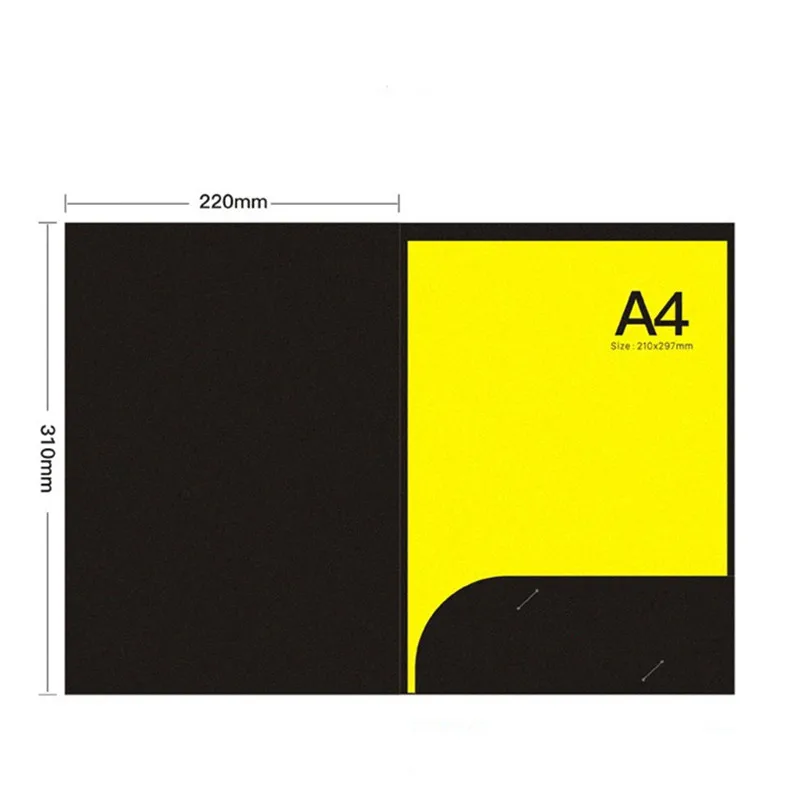 10pcs A4 Paper File Folder Single Pocket Letter Size School Office File Cover Report Project Card Holder File Document Organizer