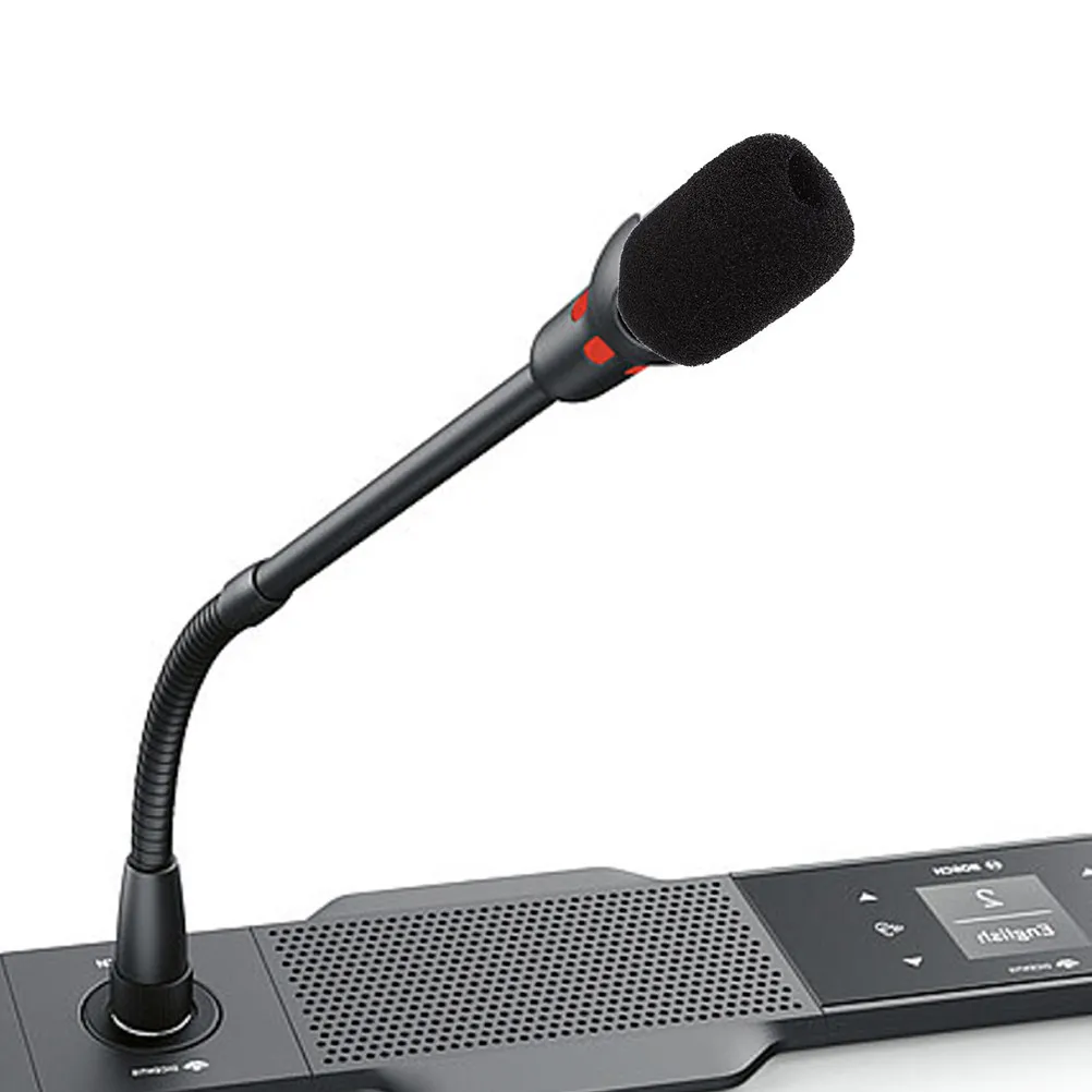 10Pcs Microphone Cover Replacement Soft Sponge Lapel Mic Windscreen for Teaching Conferences Speech Hands-Free Movement