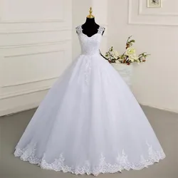 Abiti da sposa senza maniche Classic Sweetheart Vestido De Noiva abito da ballo da sposa in pizzo di lusso abito formale De Mariee Plus Size 2023