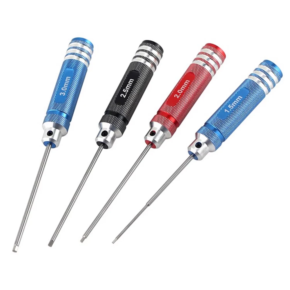 KABOLITE Custom 1.5 2.0 2.5 3.0mm Hex Screwdriver 1/14 Tamiya Truck RC Hydraulic Model High Strength White Steel Screwdriver