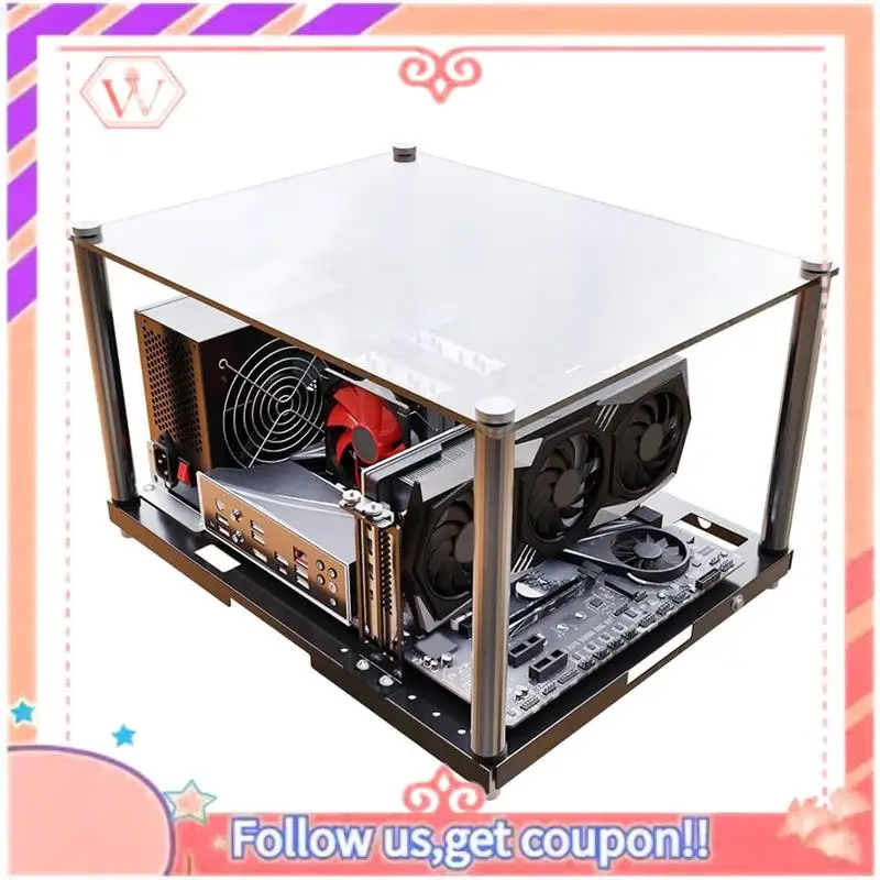 

Upgraded PC Test Open Chassis Rack Bench Open Frame DIY Gaming Computer Open Case Support Motherboards ATX MATX