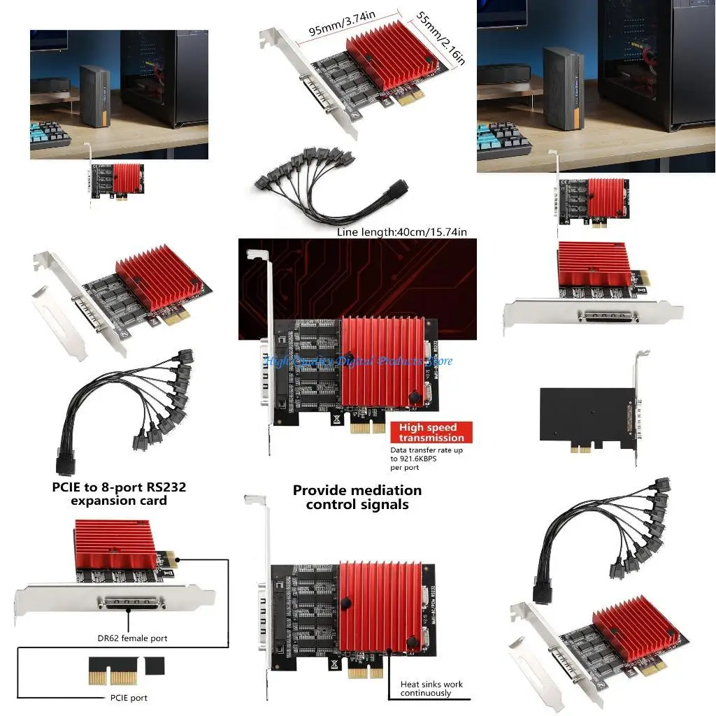 

U2JE PCIE to 8 Port RS232 Serial Expansion Simple Device
