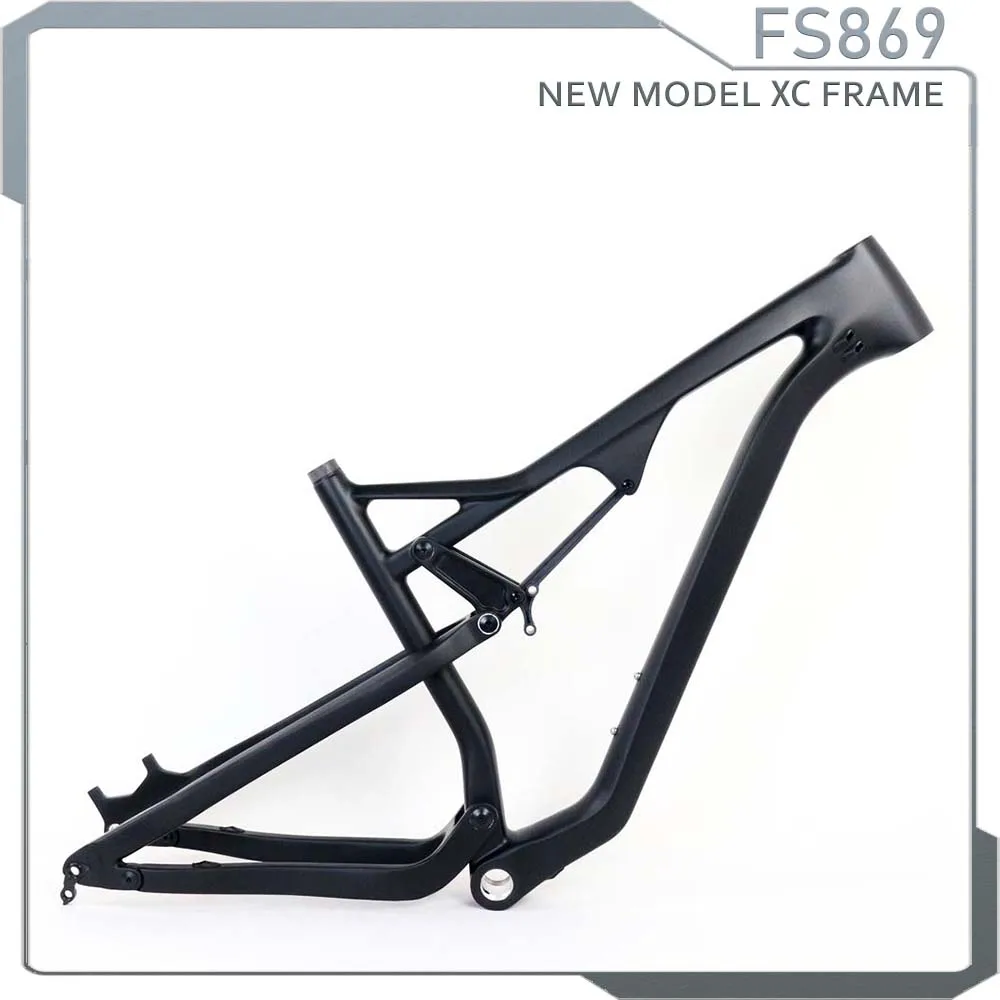 Double suspension frame 29 quadro carbono mtb 29 XC Travel 120mm Rear Shock 190*50mm Tire 2.4inch