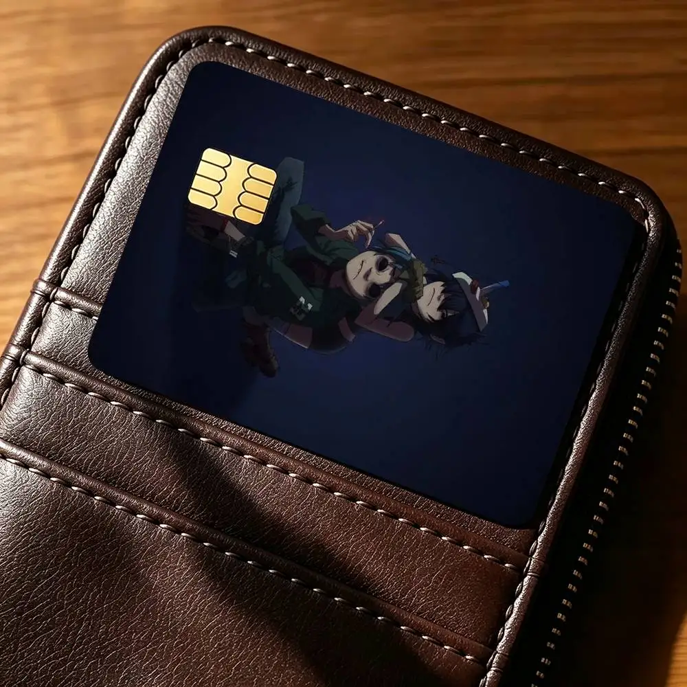 G-Gorillaz Virtual B-Band Credit Card HD Stickers Small Chip Waterproof Sticker Game Card Decal Gift
