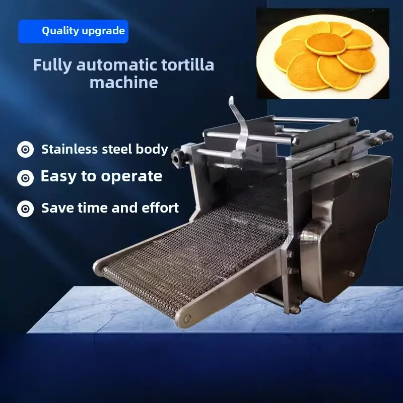 Imitating a handmade tortilla machine with a tortilla machine