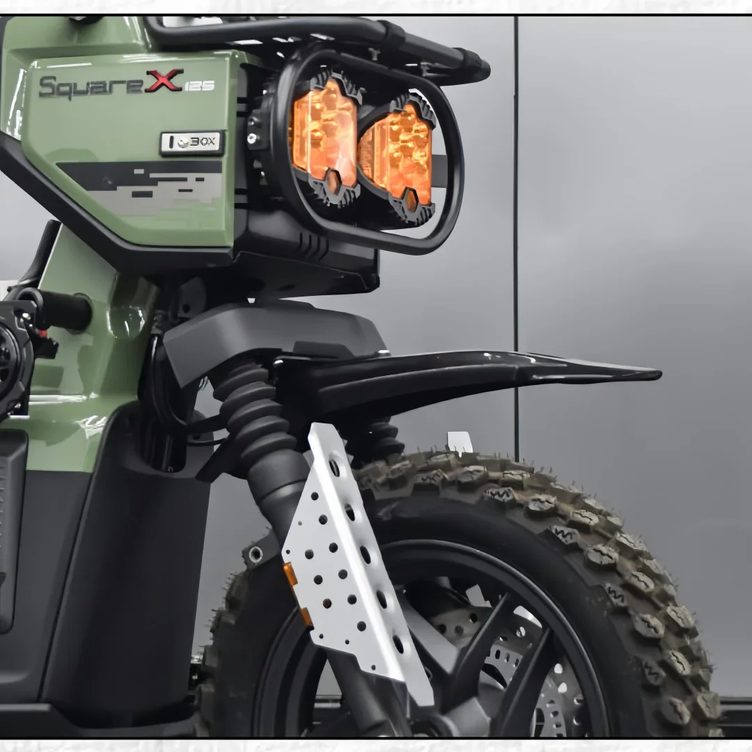 【Premium quality】For Sundiro Honda Square X125 modification: high-mounted mudguards and front mudguard sand removal parts.