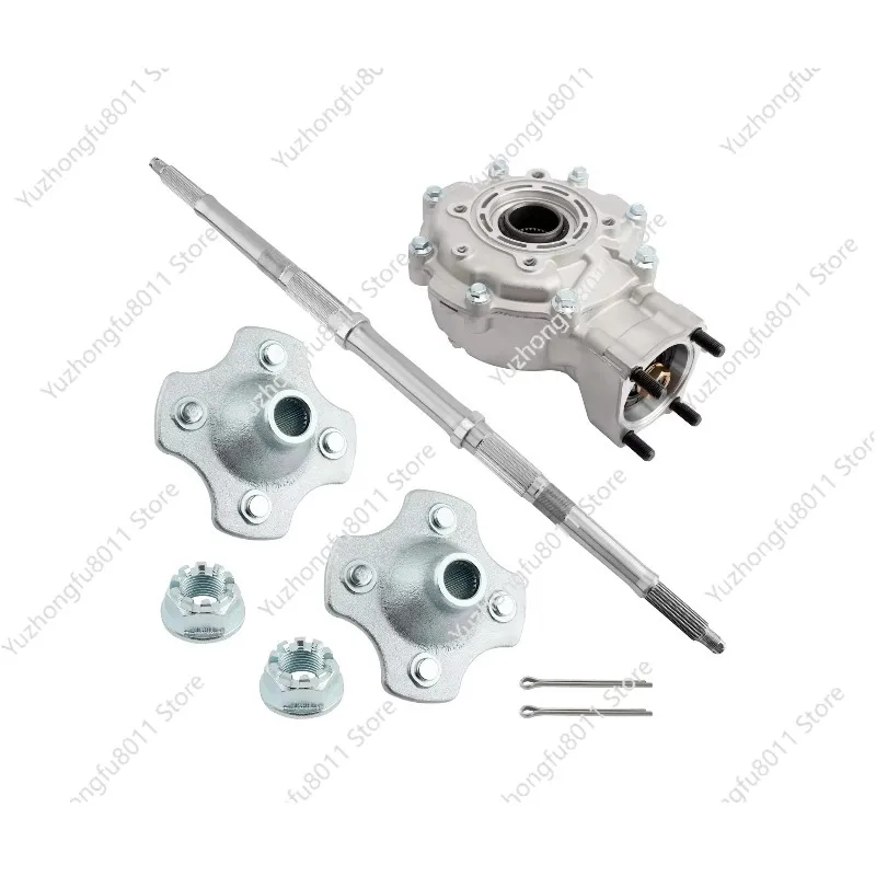 Rear ATV Differential Assembly & Axle Shaft & Wheel Hub Compatible with 1988-2000 TRX300 TRX300FW Fourtrax 300