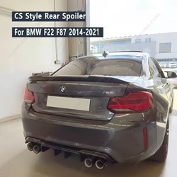 For BMW F22 F87 M2 CS Style Rear Spoiler Wing 220i 220d 230i 230d M235i M240i Coupe Rear Trunk Spoiler Caps 2014-2021 Tuning