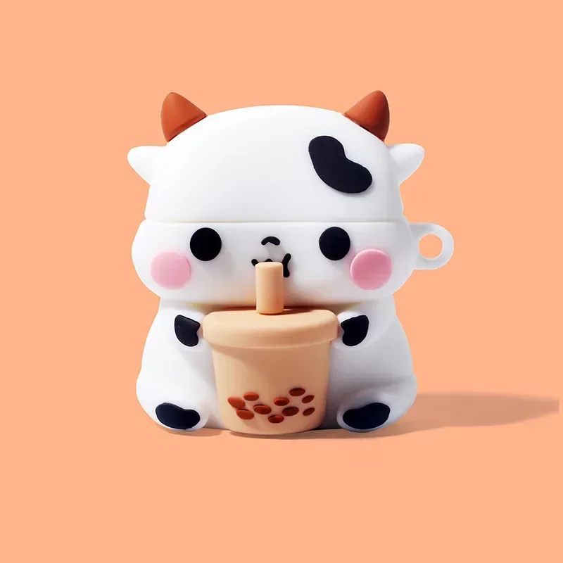 Fashion Animals Cover for Lenovo LP40 Case Protective Cover Silicone Capa Lenovo Earphone Funda Thinkplus LP40 Pro Box Soft Bag