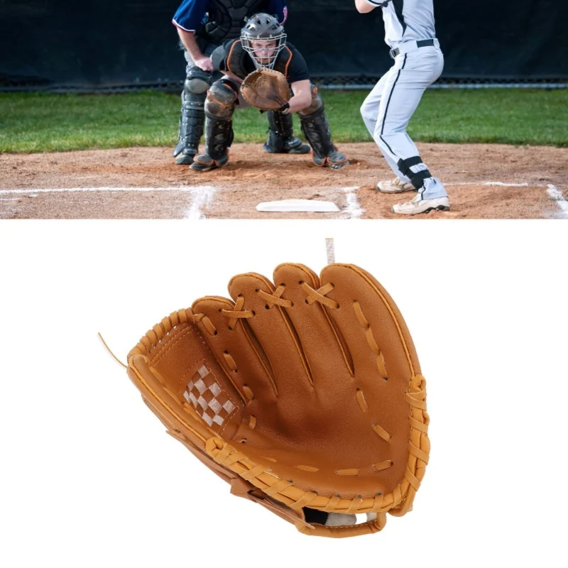 

Baseball Glove Ergonomic PU Leather Baseball Mitts Softness Professional Baseball Fielding Glove Softball Mitts For Youth Adult
