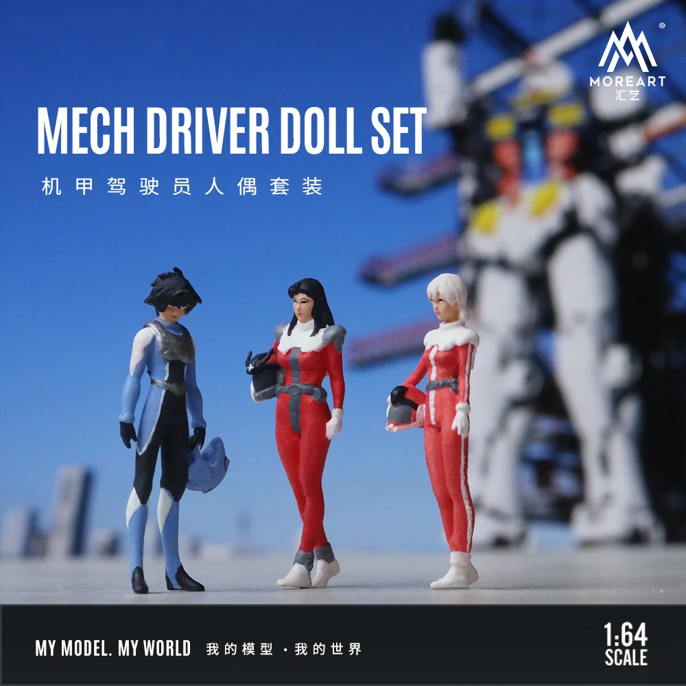 More Art 1:64 Mech Driver  Doll Set Display & Collection & Gift