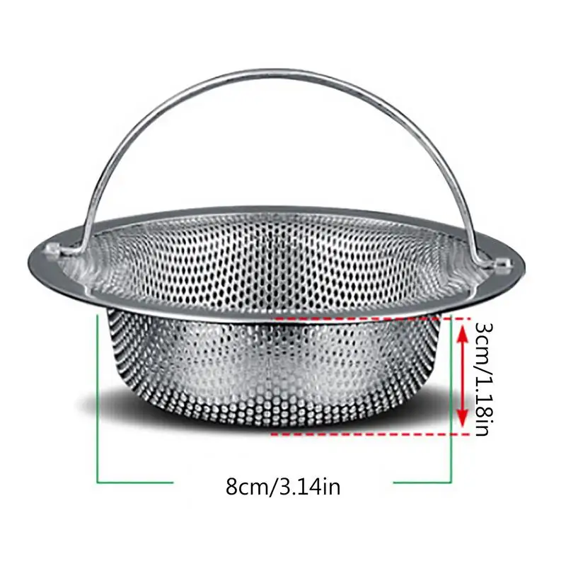 Kitchen Sink Strainer Drain waste catcher Sink Drain Basket hair trapper tool Sink Strainer Basket household accessories