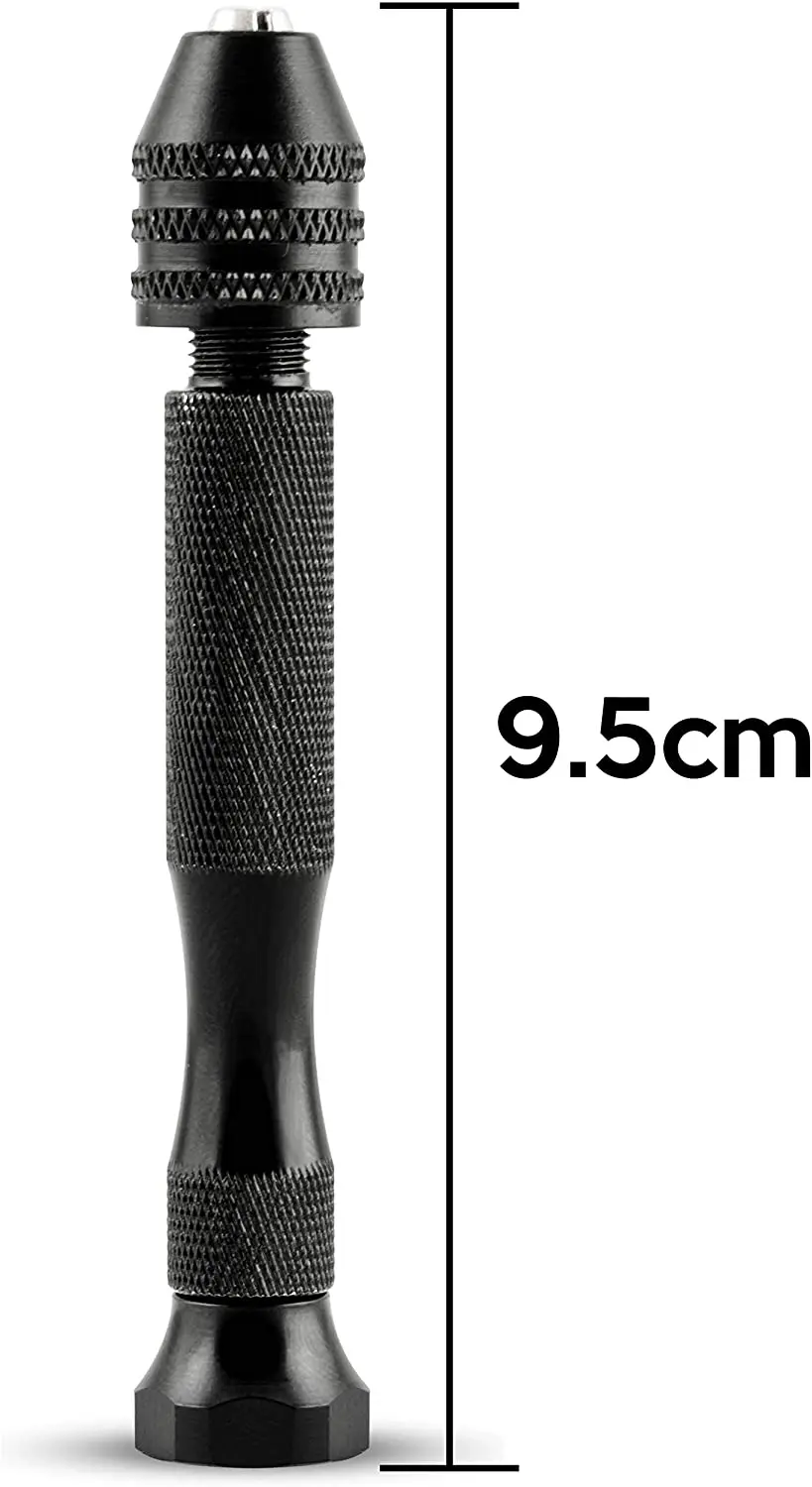 Precision Pin Vise Hand Drill with Twist Bit Set of 11pcs 0.8-3.0mm Great for models and Hobby Woodworking DIY HAND Rotary Tool