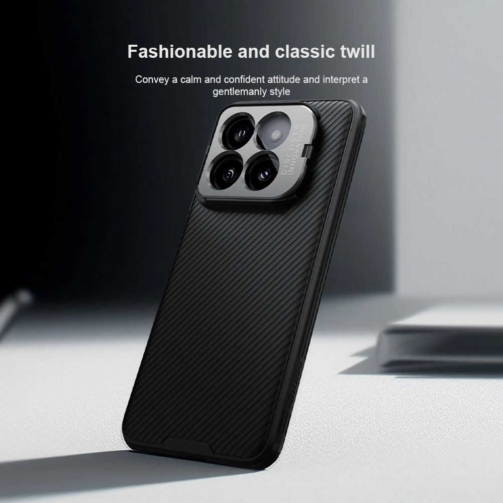 NILLKIN for Xiaomi Mi 14 Pro / 14 5G case precision hole Flip Lens  360 full Camera Protection CamShield Back cover for Mi14