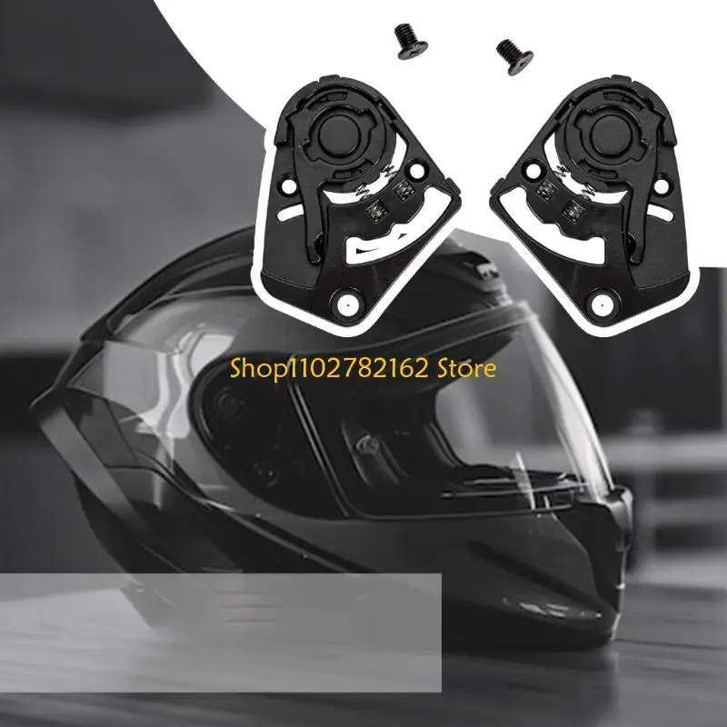 

547B 1 Pair Helmets Visors Plate with Screw Motorcycle Helmets Face Windshield Visors Base for Shaft 540 Easy Installation
