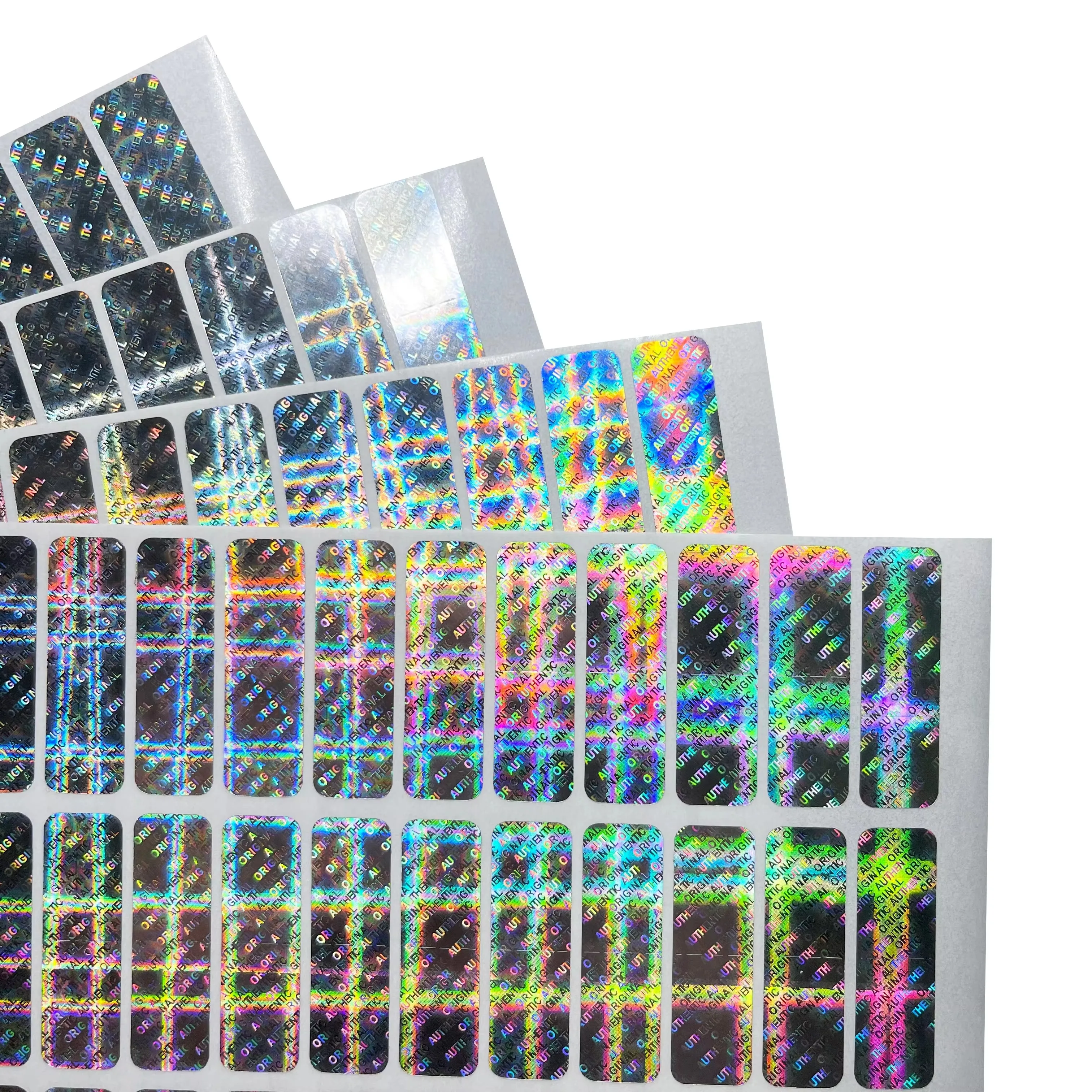 

100pcs Holographic anti-counterfeiting label, tamper-proof, original holographic warranty, sealed disposable sticker, 31X9mm