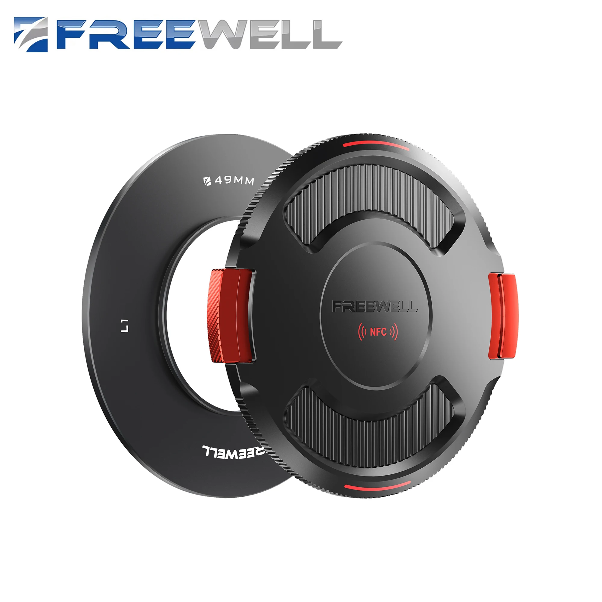 

Freewell 49/52/55/58/62/67/72/77/82mm Adapter Ring with Cap for The Real Locking L1 VND/CPL Filter kit Photography Accessories