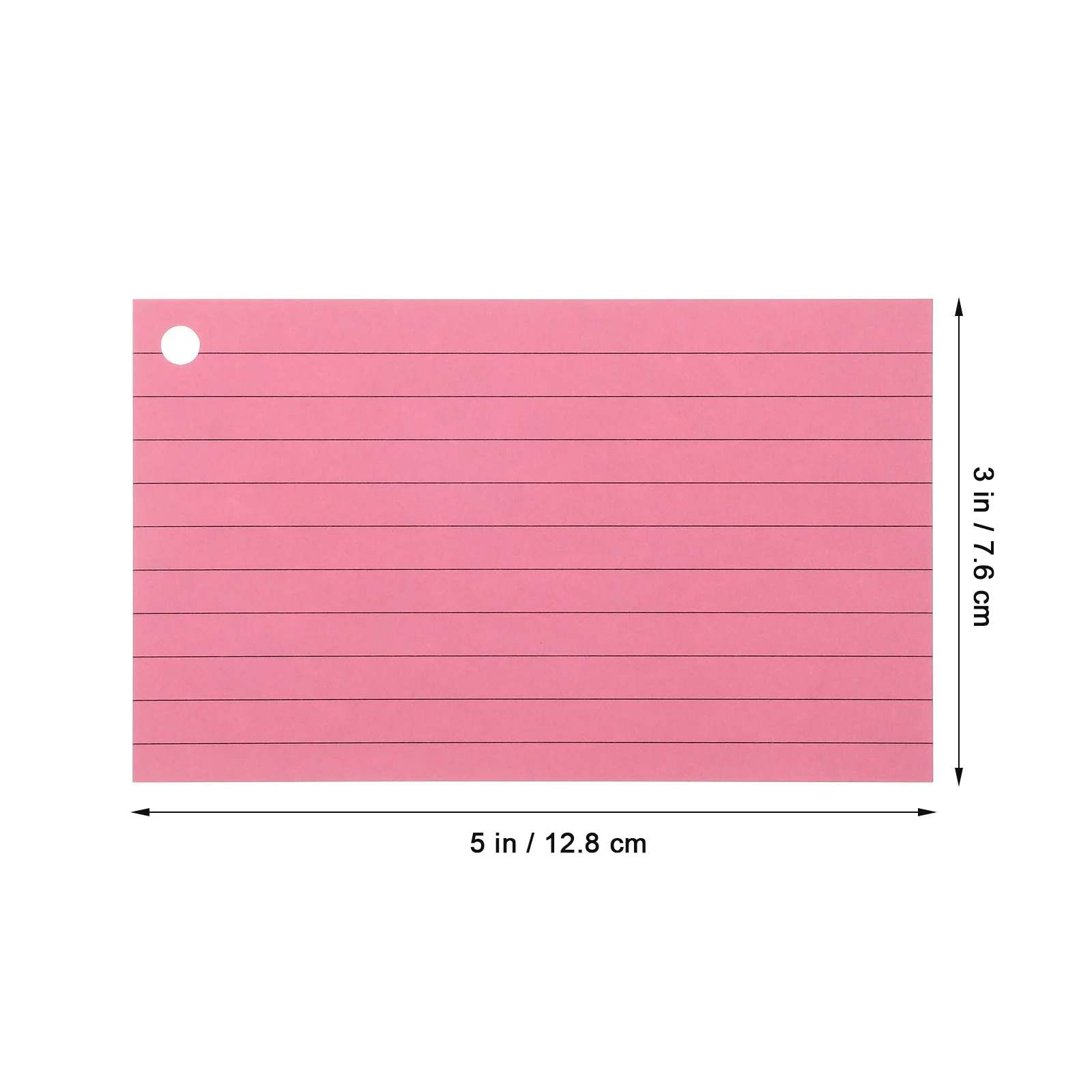 

500 pcs Lined Index Colorful Flash With Ring Notecards Study Binder Portable Note Pads For School Office Memo Lined File