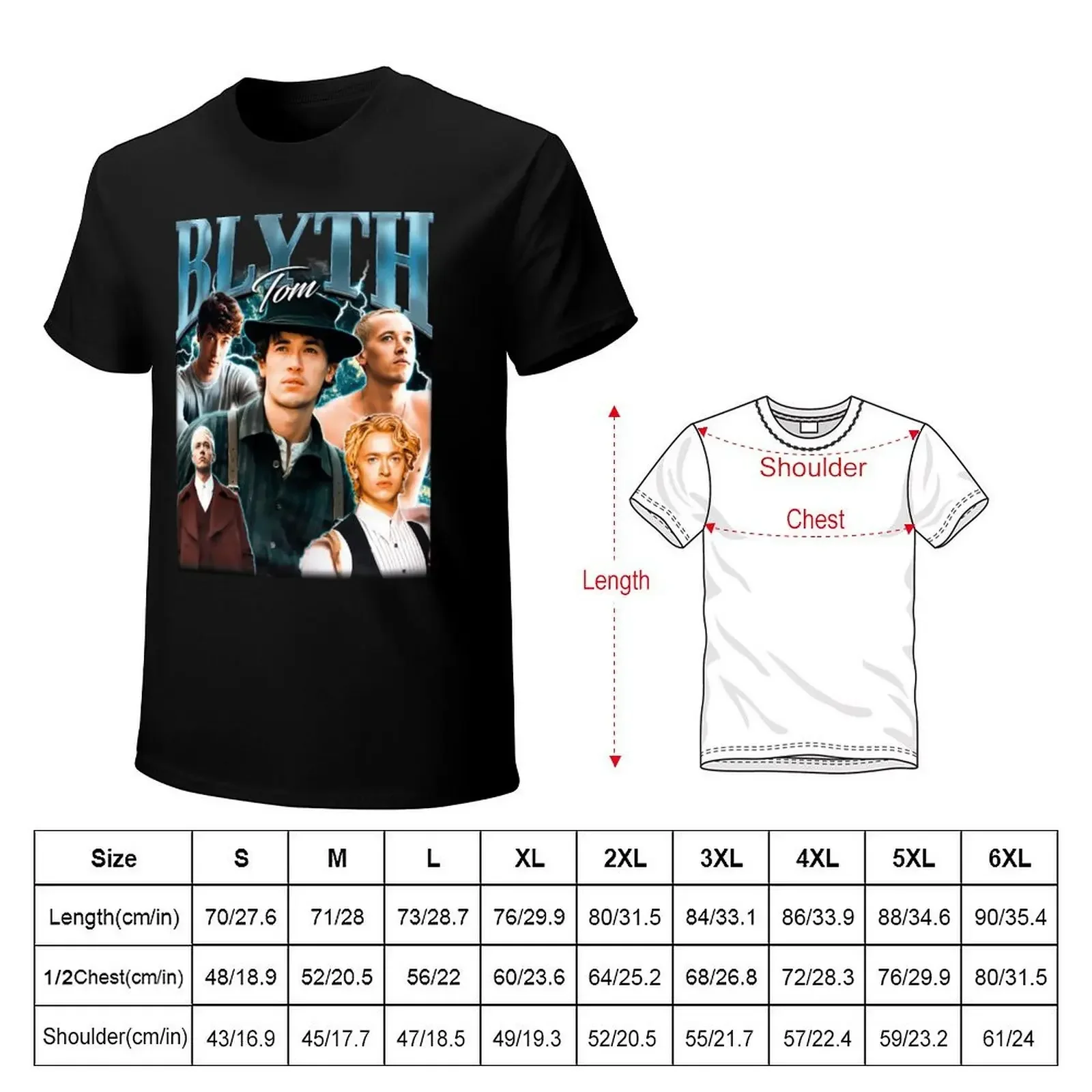 Retro Tom Blyth T-shirt blacks customs design your own shirts graphic tees mens t shirt