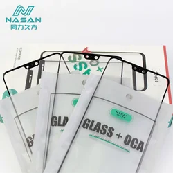 NASAN-Verre d'écran avant avec OCA pour Samsung Galaxy S8, S10, S20, S22 Ultra, Note 20U, LCD, extérieur, panneau de lentille, réparation