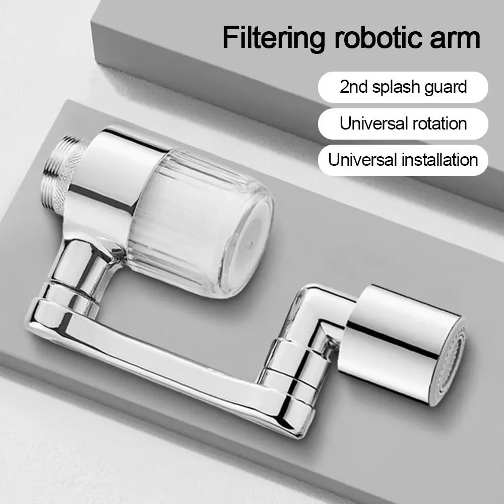 مكافحة سبلاش صنبور المطبخ فوهة توفير المياه 2-وضع قابل للتعديل شلال صنبور المطبخ الحنفية رذاذ 1440 ° تدوير #4
