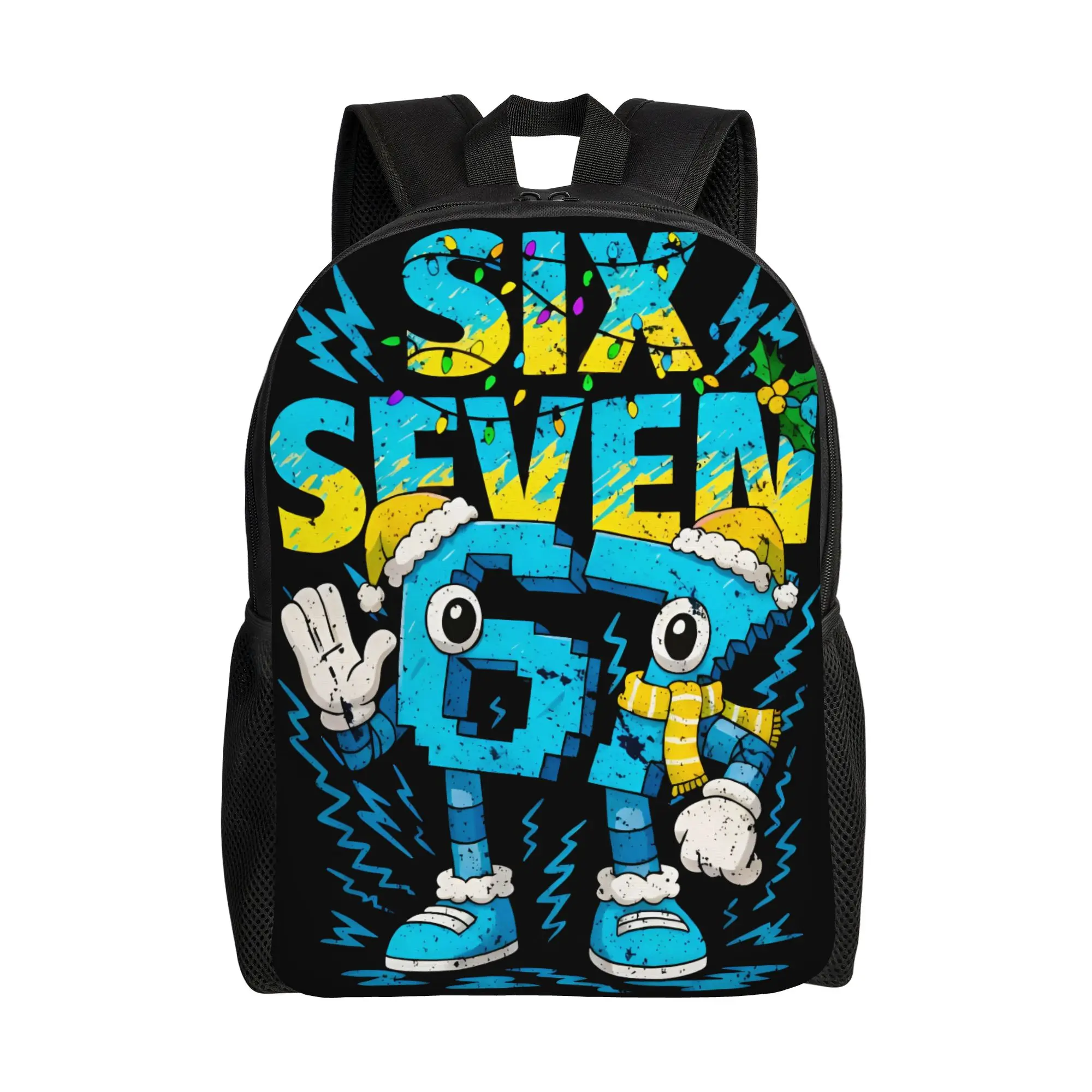 Custom 3D Print Six Seven 67 Backpacks for Boys Girls Cartoon College School Travel Bags Women Men Bookbag Fits 15 Inch Laptop