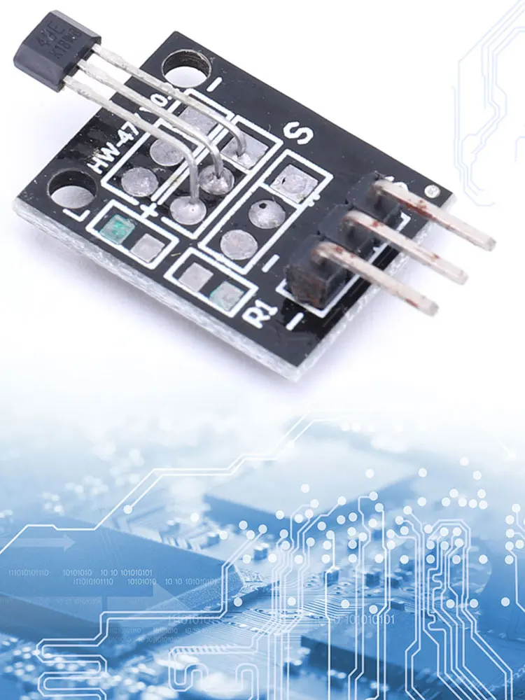 Módulo sensor de efeito hall KY-003 A3144 Módulo sensor magnético de efeito hall padrão para Arduino
