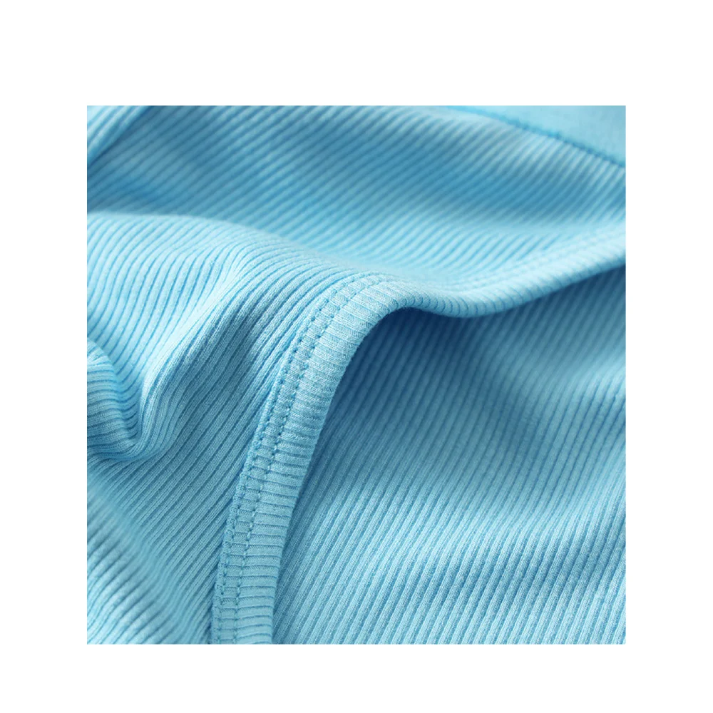 Sexy Breathable High Fork Briefs Shorts Men's Ribbed Underwear Middle Waist Sweat-absorbing Panties U Pouch Solid  Color