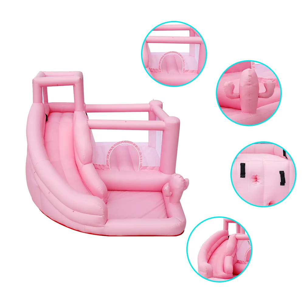 Castillo inflable 3 en 1, casa de rebote con tobogán, incluye soplador, juguetes de boda para adultos y niños, comercial