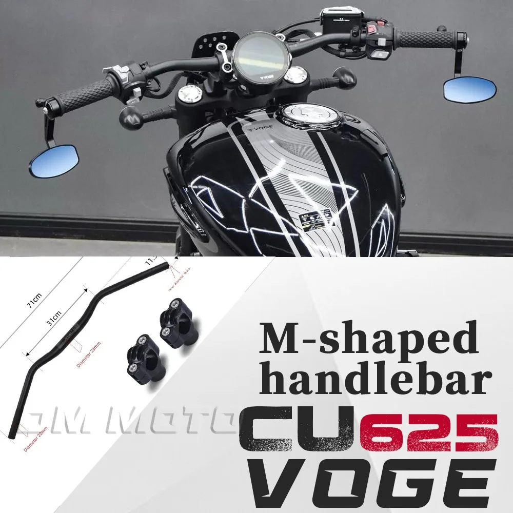 

Motorcycle modified aluminum alloy handlebar M handlebar lower forward tilt handlebar accessories For VOGE CU625 CU-625 625CU