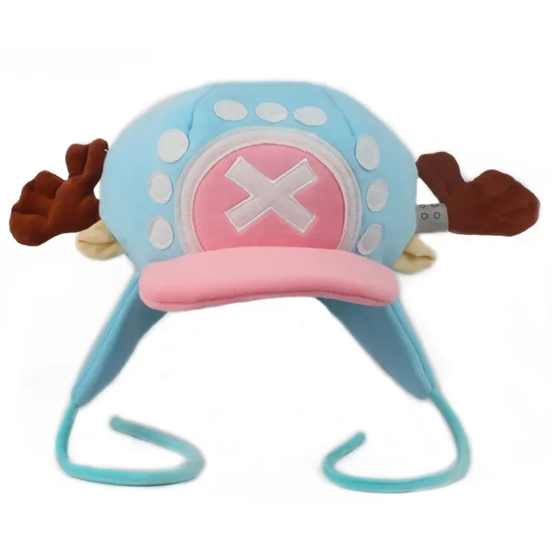 Anime Tony Tony Chopper Plush Cotton Hat Trafalgar Cap Cosplay Unisex Soft Comfortable Caps Accessories Outdoor Party