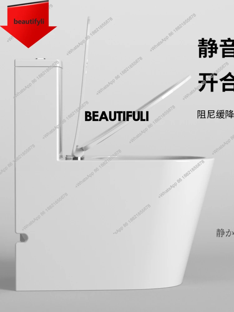 

A44 Настенный ультракороткий бытовой унитаз для небольшой квартиры, бесшумное сиденье-сифон, смывной унитаз