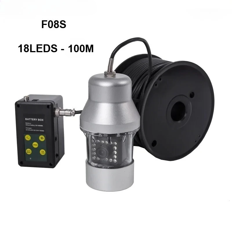 Vissen camera onderwater video-opnamesysteem 360 helder zicht ijsvissen monitor diep waterdicht 1000TVL fishfinder F08S
