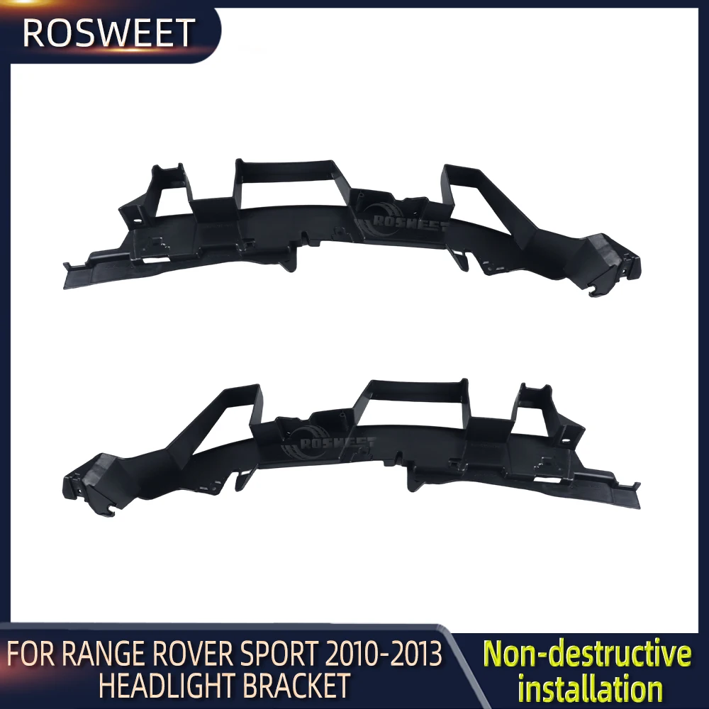 ROSWEET Front Bumper Headlights Bracket For Land Rover Range Rover Sport L320 2010 2011 2012 2013 LE013866 Car Accessories