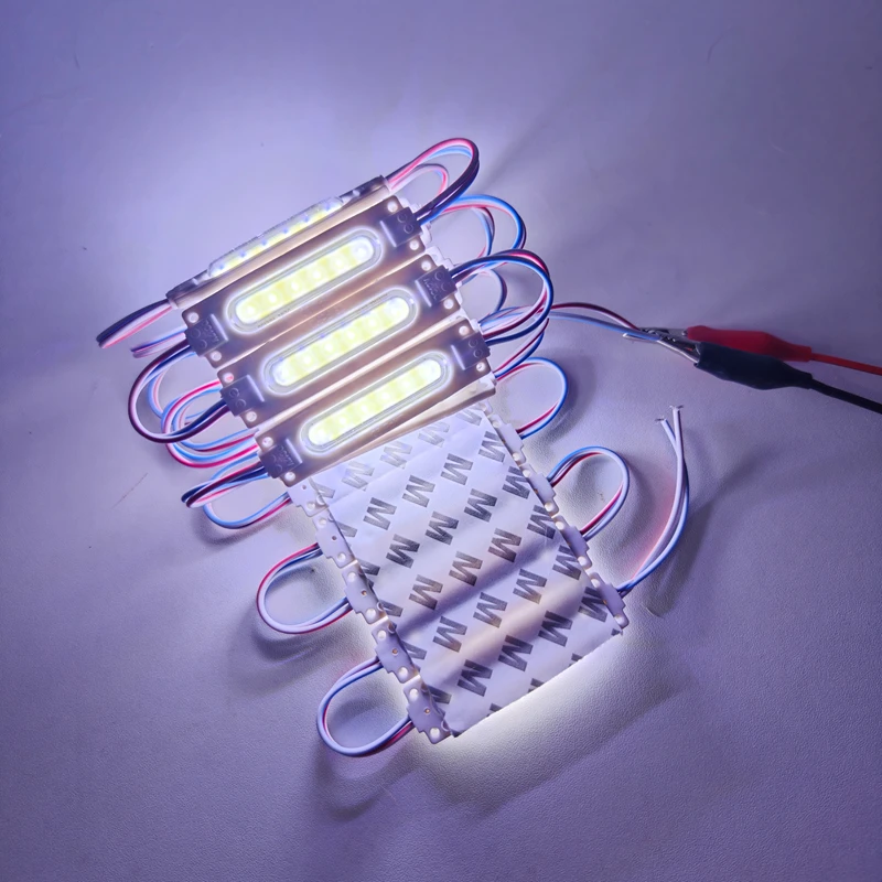 20pcs Injection With lens COB LED Module Waterproof LED Back Light 6led per pcs for sign channel letter DC12V 2W IP68
