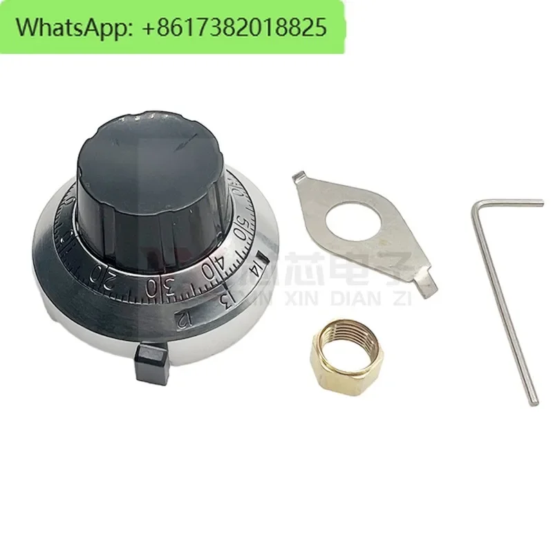 

SUPPLY POTENTIOMETER KNOB B2-6.35 BIG KNOB 6.35MM COUNTER 3590S POTENTIOMETER KNOB DIAL