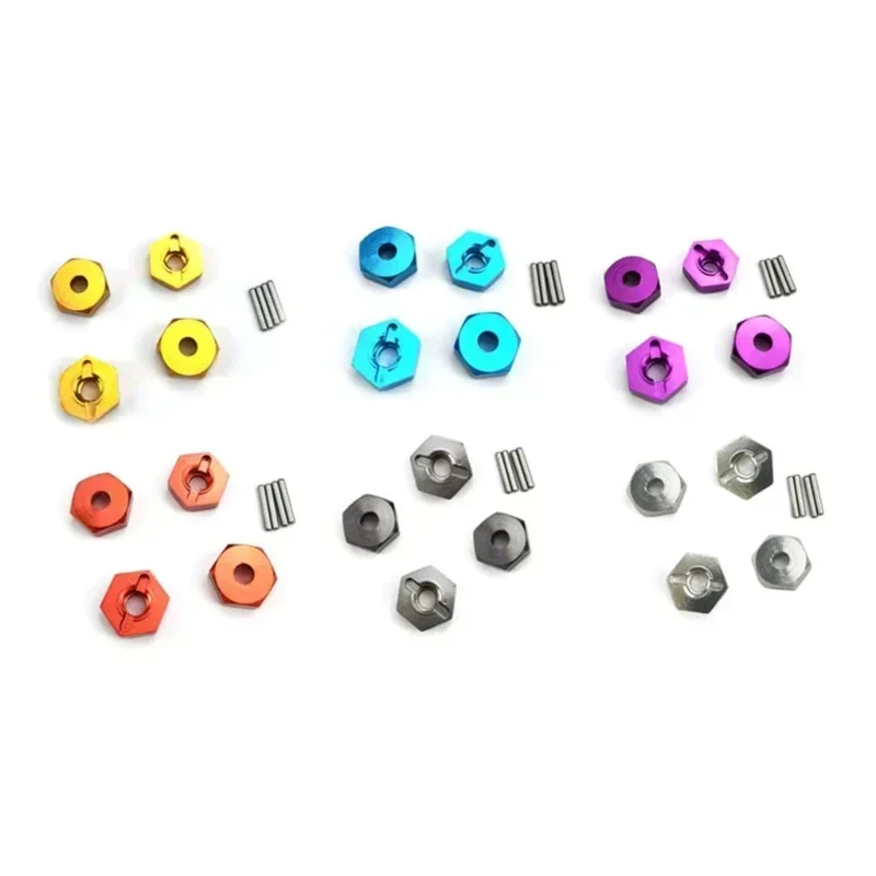

4pcs 12mm Metal Wheel Hex Nut with Pins Drive Hubs Adapter for 1/12 MN86K MN86KS RC Car Crawler Upgrade Parts