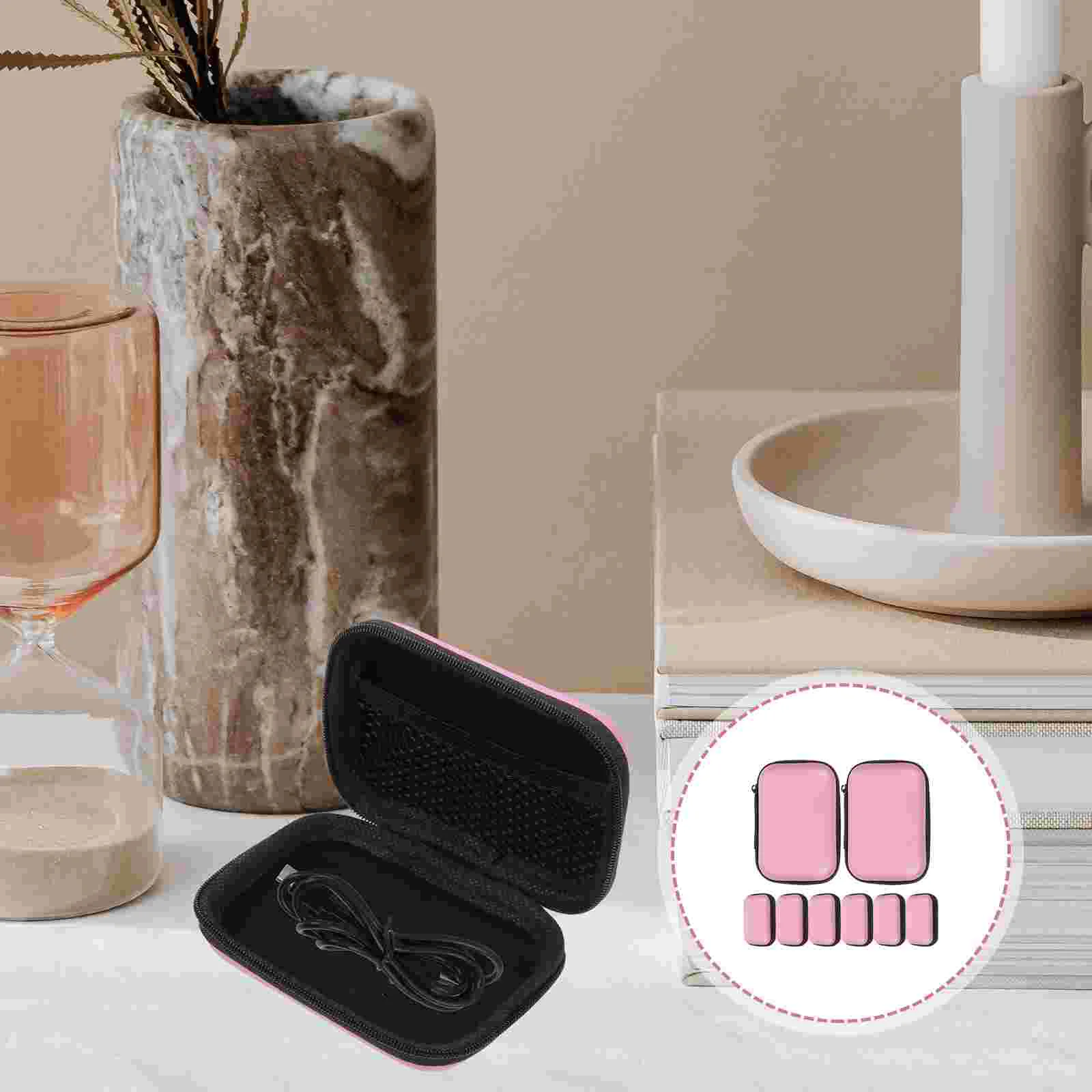 

Appliance Electronic Gadgets Electronics Storage Pouch Organizer Cable Pink Eva Bag