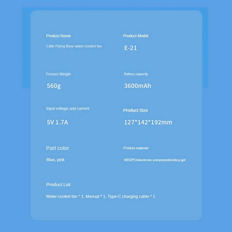 Портативный вентилятор с распылителем, мини-вентилятор с USB, настольный турбинный вентилятор с функцией холодного воздуха, многофункциональный ночной регулируемый вентилятор