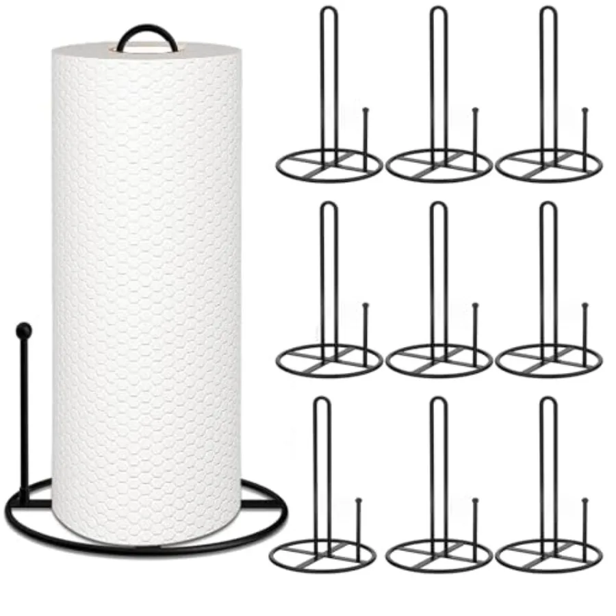 

Paper Towel Holder, 10Pack Bulk Black Paper Towel Holder Stand Countertop for Kitchen