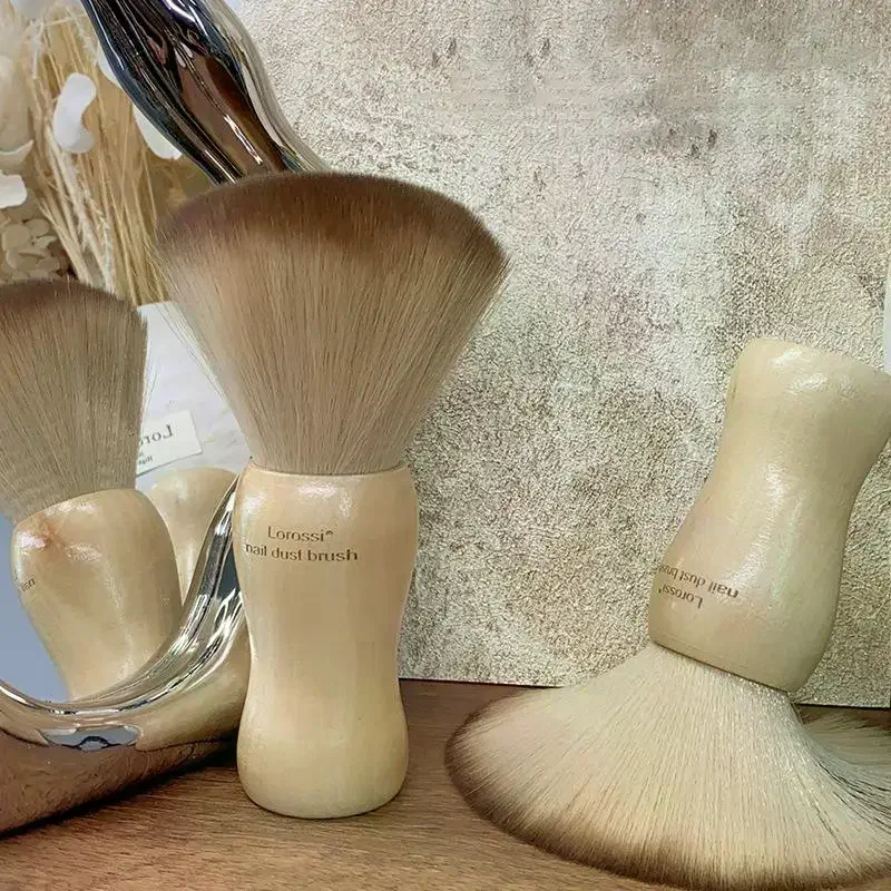 Repair Tools Professionals Fluffy Nails Art Brush Round Wood Handle Dust Cleaning Makeup Mani Accessories Salon Equipment