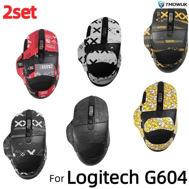 Multi Color Sweat Resistant Anti Slip Mouse Grip Tape Skates Set 1set 2set For Logitech G604 Gaming Mouse PC Laptop Accessories